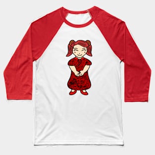 Chibi girl chinese outfit Baseball T-Shirt